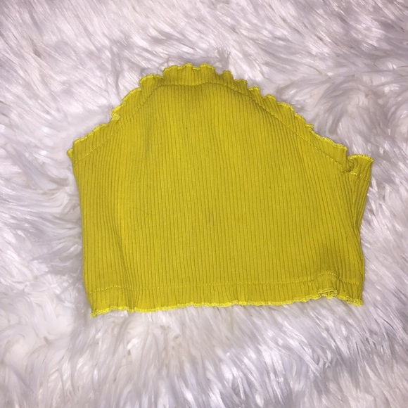 Yellow crop top/bandeau - Picture 2 of 3